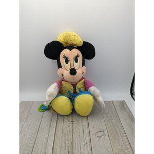 Learn to Dress vintage Minnie Mouse Plush Mattel Arcotoy 15" toy doll